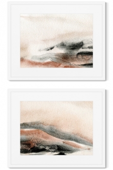 Диптих Sun rises over the dunes 52X42 / 52X42 CM