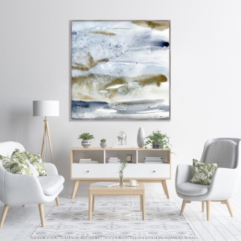 Репродукция на холсте Ocean after a thunderstorm 105X105 CM