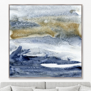 Репродукция на холсте Storm waves on the ocean 105X105 CM