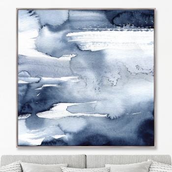 Постер на холсте Clouds over the river 105X105 CM