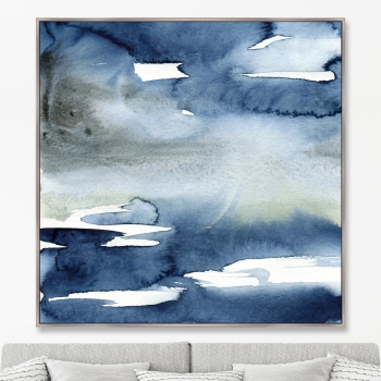 Постер на холсте River valley view 105X105 CM