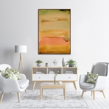 Постер на холсте Hot sunset in July 75X105 CM