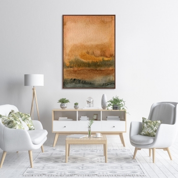 Постер на холсте Landscape August evening 75X105 CM