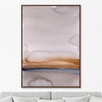 Постер на холсте Late evening river bank 75X105 CM
