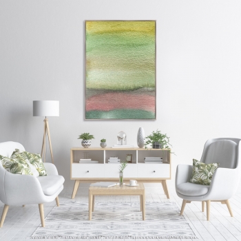 Постер на холсте Layers of a summer landscape 75X105 CM