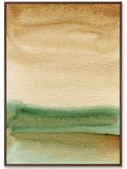Постер на холсте Pond shore in July 75X105 CM