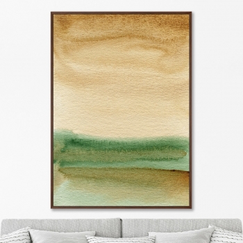 Постер на холсте Pond shore in July 75X105 CM