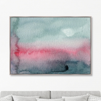 Постер на холсте Sunset on the river 105X75 CM