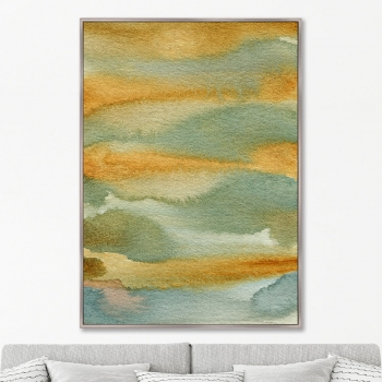 Постер The river bank and the hills beyond 75X105 CM