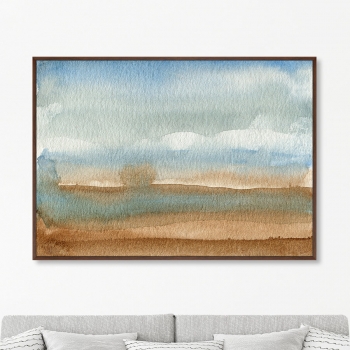 Репродукция на холсте Valley landscape in July 105X75 CM