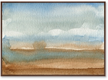 Репродукция на холсте Valley landscape in July 105X75 CM
