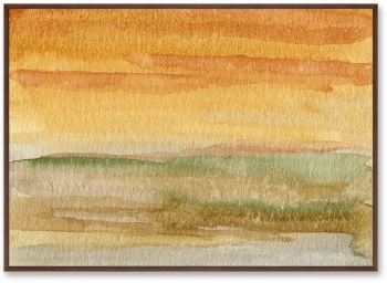 Репродукция на холсте Valley landscape in July 105X75 CM