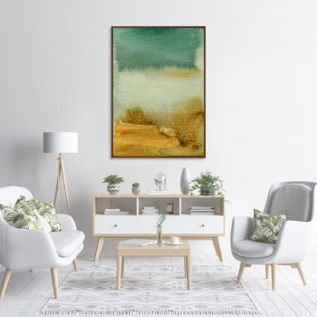 Репродукция на холсте Water eadge at the river bank 75X105 CM
