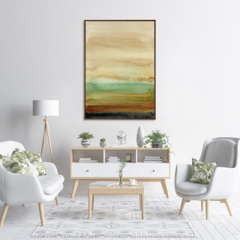 Репродукция на холсте When the sun went down 75X105 CM