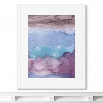 Репродукция в раме Clouds view from the plane 42X52 CM