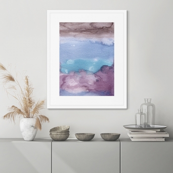 Репродукция в раме Clouds view from the plane 42X52 CM