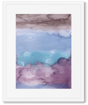 Репродукция в раме Clouds view from the plane 42X52 CM