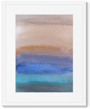 Постер в раме Evening landscape 42X52 CM