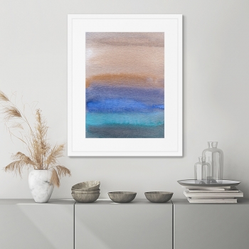 Постер в раме Evening landscape 42X52 CM