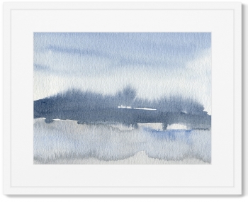 Постер в раме Forest in February 52X42 CM