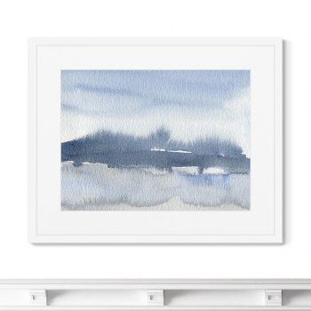 Постер в раме Forest in February 52X42 CM