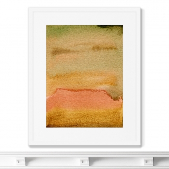 Постер в раме Hot sunset in July 42X52 CM
