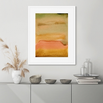 Постер в раме Hot sunset in July 42X52 CM