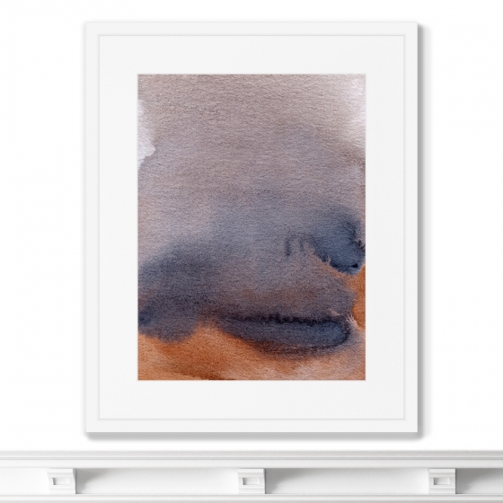 Постер в раме Lake in the rain 42X52 CM 2