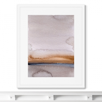 Постер Late evening river bank 42X52 CM