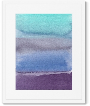 Постер в раме Layers of a landscape 42X52 CM