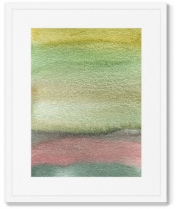 Постер в раме Layers of a summer landscape 42X52 CM