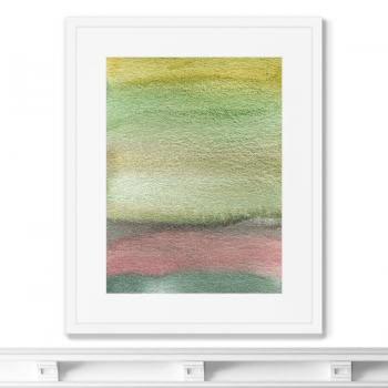 Постер в раме Layers of a summer landscape 42X52 CM