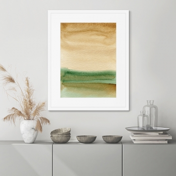 Постер в раме Pond shore in July 42X52 CM