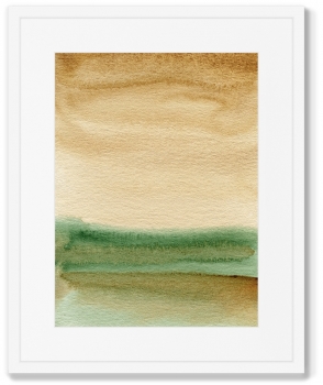 Постер в раме Pond shore in July 42X52 CM