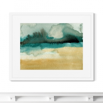 Постер в раме River bank 52X42 CM