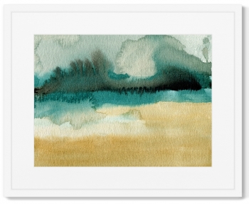 Постер в раме River bank 52X42 CM