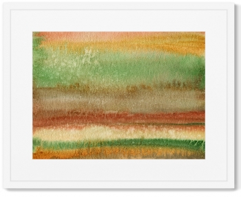 Постер в раме Summer landscape in layers 52X42 CM