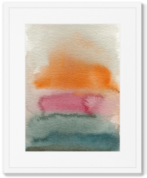 Постер в раме Sunset over the sea 42X52 CM