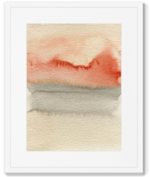 Постер в раме Sunset over the water 42X52 CM