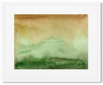 Постер The green valley and the hills beyond 52X42 CM
