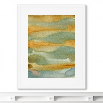 Постер The river bank and the hills beyond 42X52 CM