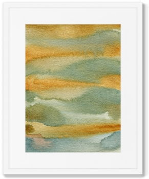 Постер The river bank and the hills beyond 42X52 CM