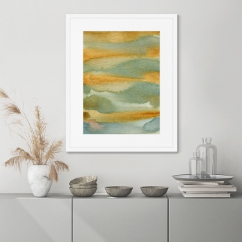 Постер The river bank and the hills beyond 42X52 CM