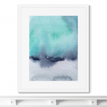 Постер в раме The winter skyscape 42X52 CM
