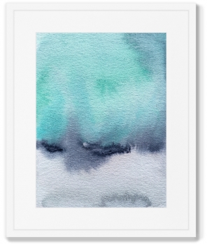 Постер в раме The winter skyscape 42X52 CM