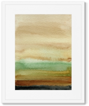 Постер в раме When the sun went down 42X52 CM