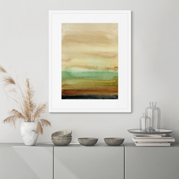Постер в раме When the sun went down 42X52 CM