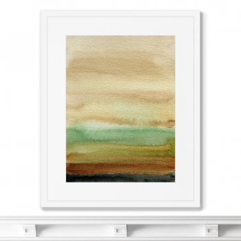 Постер в раме When the sun went down 42X52 CM