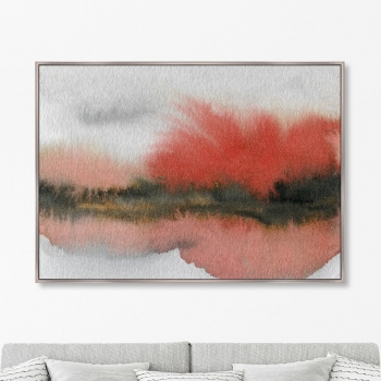 Постер Autumn colors in the reflection of the lake 105X75 CM