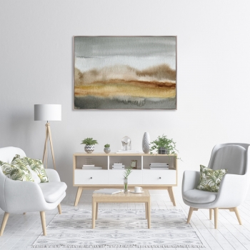 Постер на холсте Autumn landscape 105X75 CM